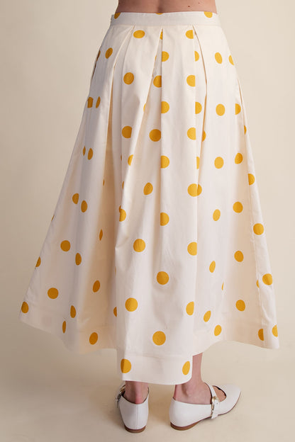 Pleated Midi Skirt - Brazos Avenue Market 