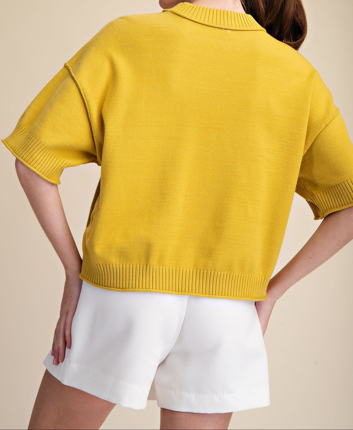 Crew-neck Elbow-length Sleeves Sweater - Brazos Avenue Market 