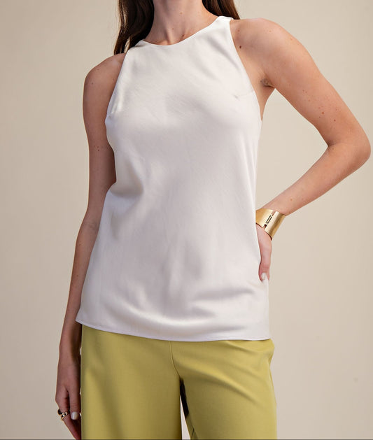 Round-neck Sleeveless Top