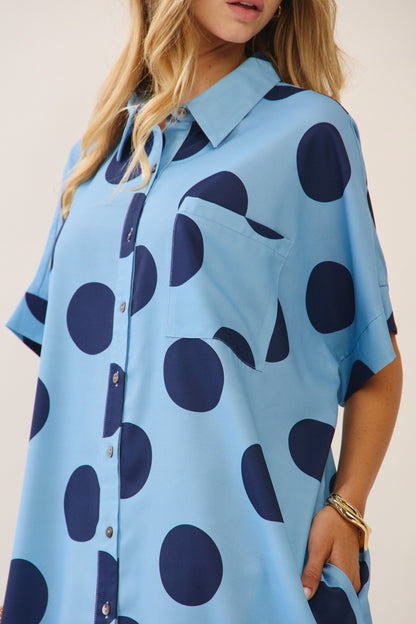 Polka Dot Button Down Dress