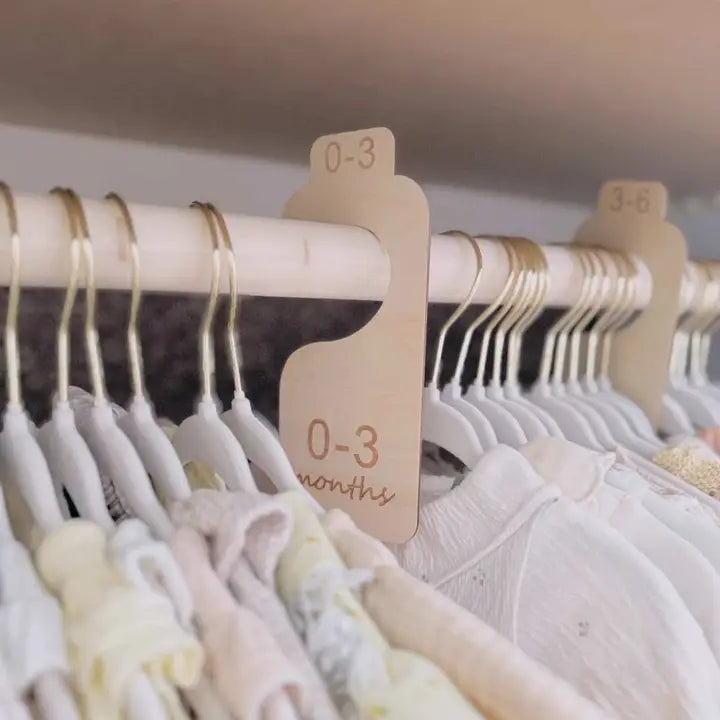 Baby Closet Size Dividers & Organizer – Newborn - 24 Months - Brazos Avenue Market 