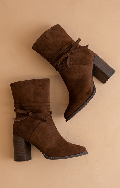 The Lynette Suede Bootie