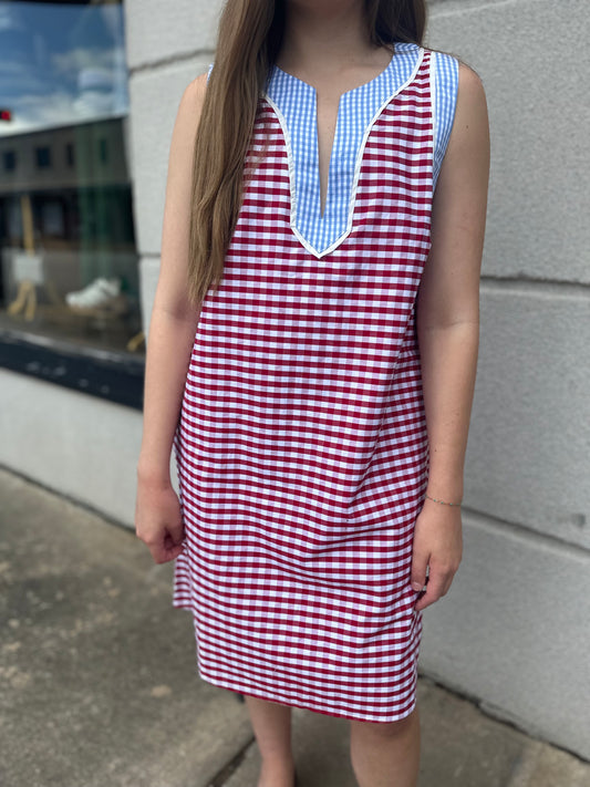 RWB Gingham Dress