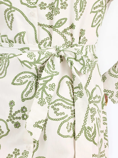 Sarah Dress Lacecap White