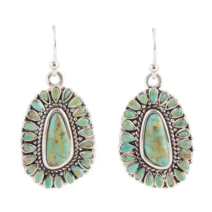 Sedona Turquoise and Sterling Silver Earrings