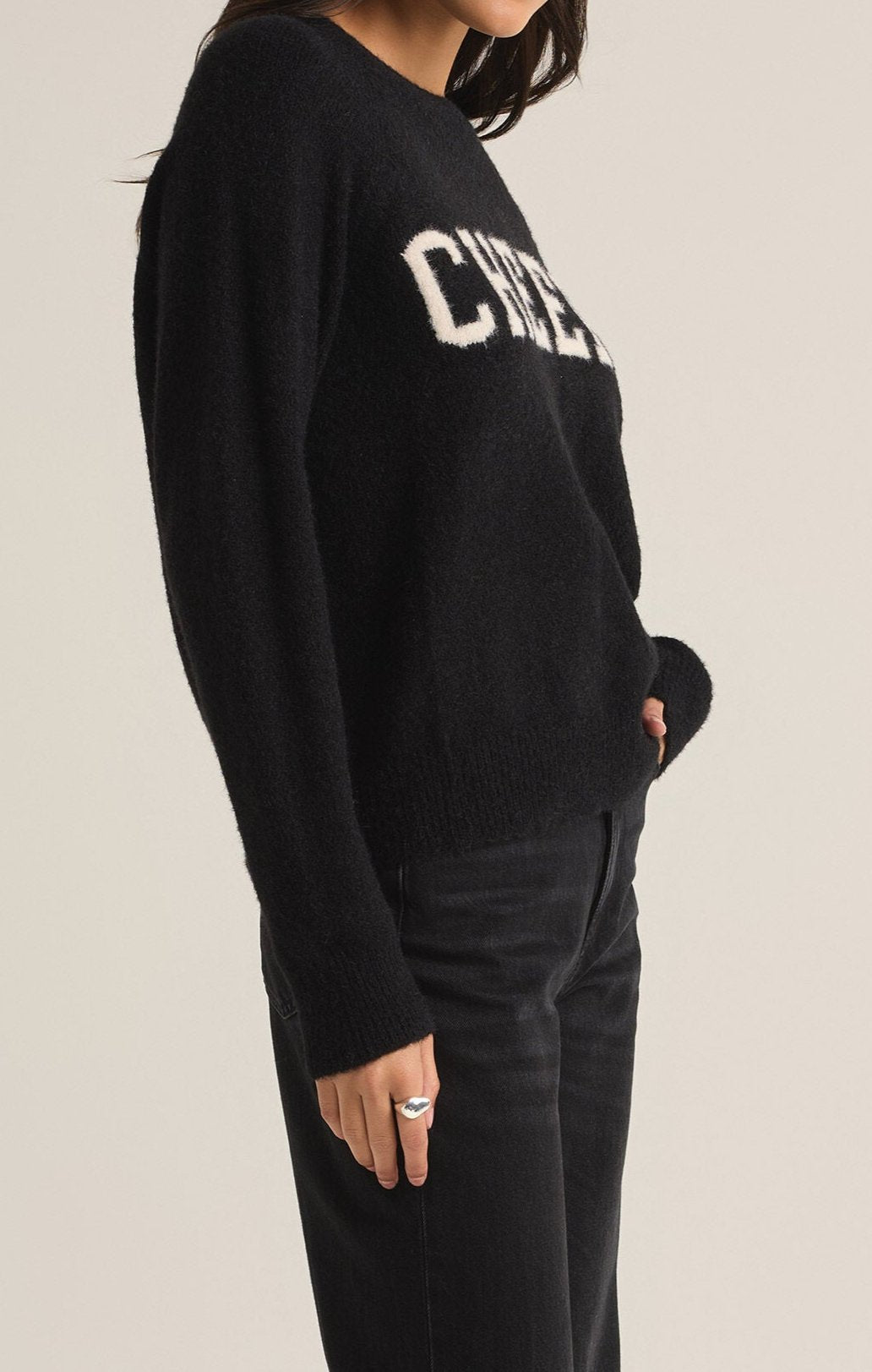 Z SUPPLY-COZY EXPRESSO LONG SLEEVE TOP