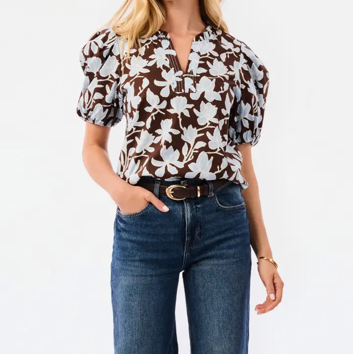 Lainey Top Growing Grace Blue