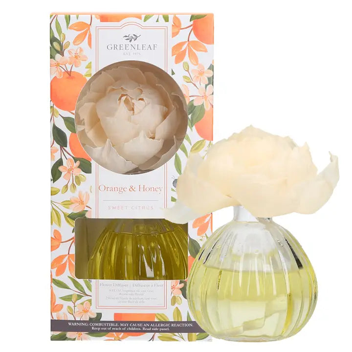 Green Leaf Flower Diffuser - Brazos Avenue Market 