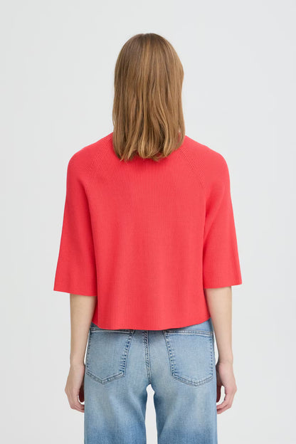 Spring Ribbed Knit Short Sleeve Sweater - Brazos Avenue Market 