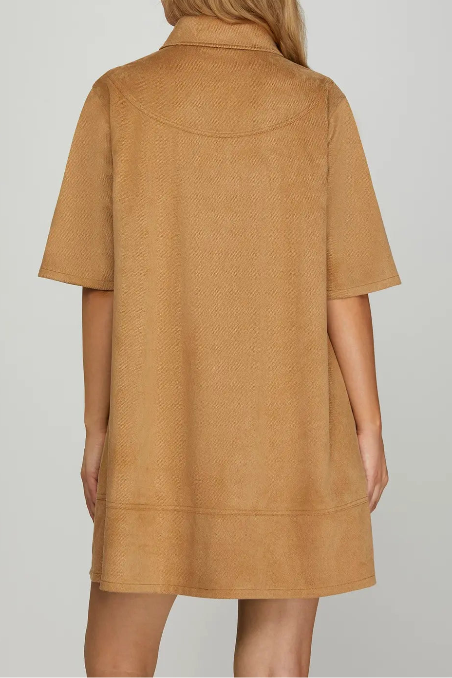 Suede Mini Dress