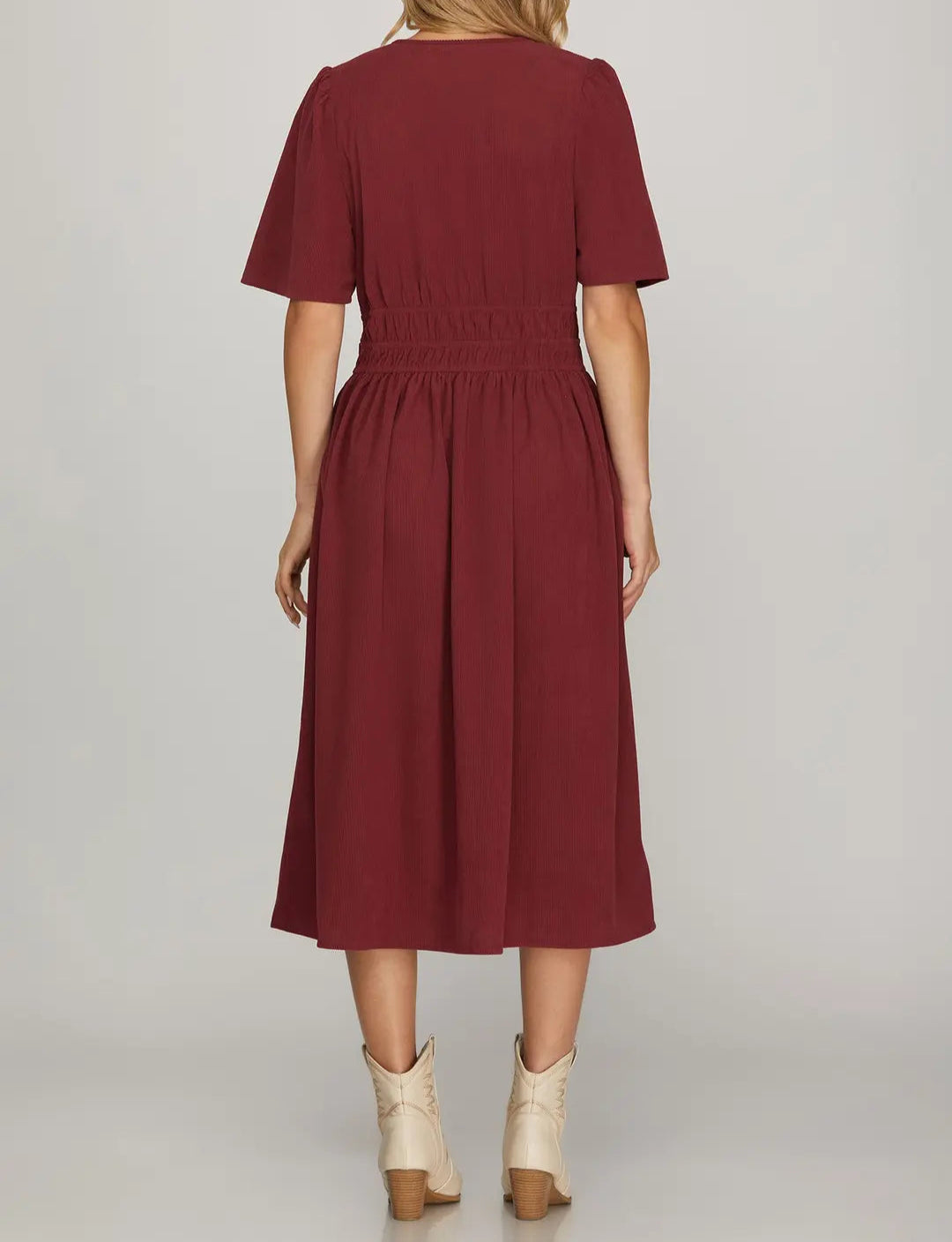Merlot Moments Dress - Brazos Avenue Market 