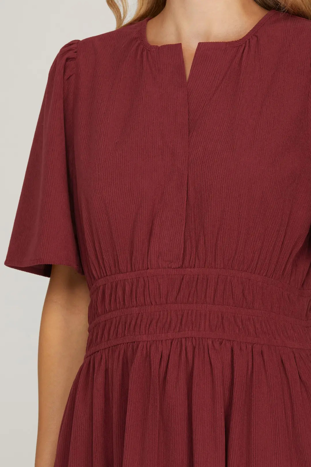 Merlot Moments Dress - Brazos Avenue Market 