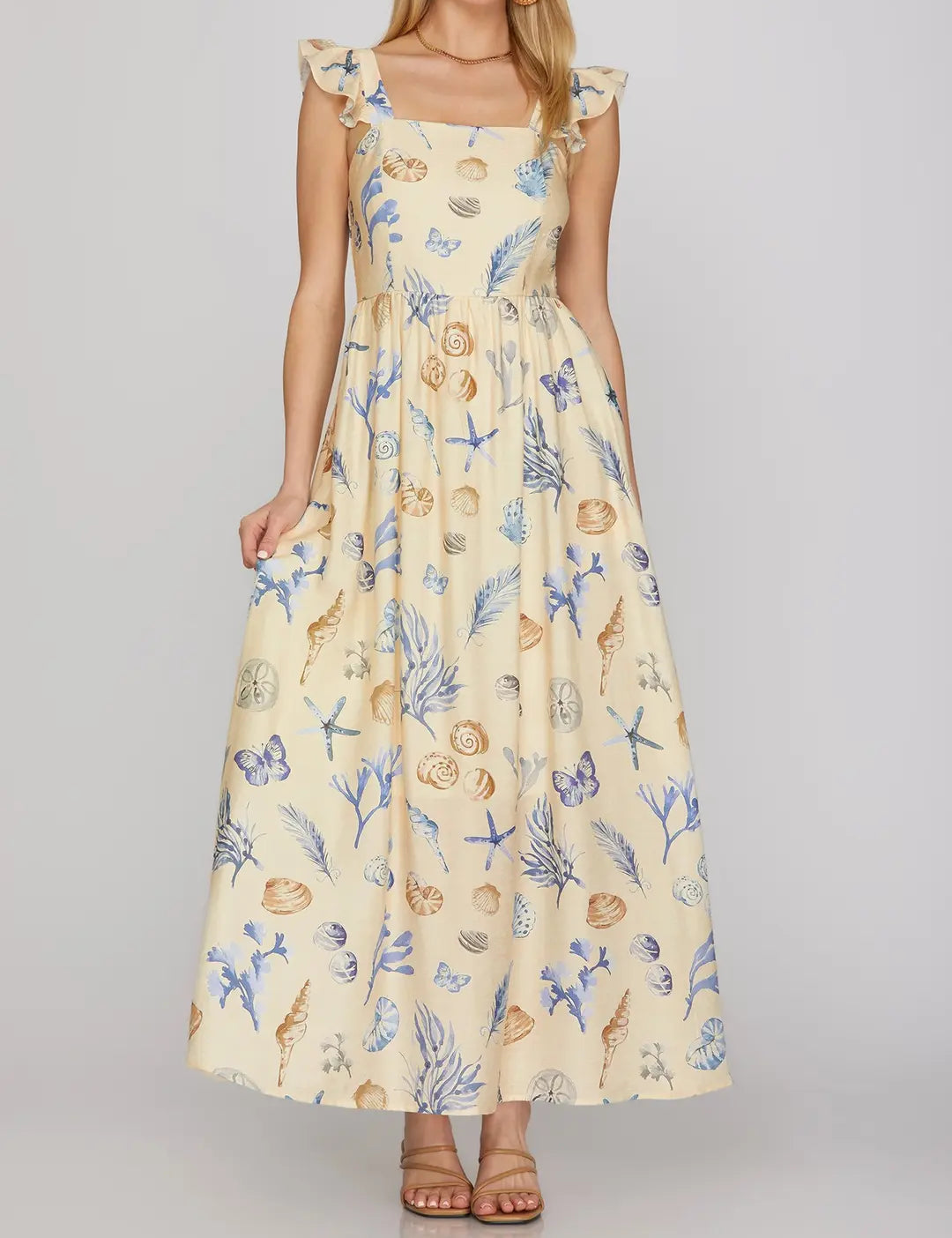 Seaside Vacation Maxi Dress - Brazos Avenue Market 