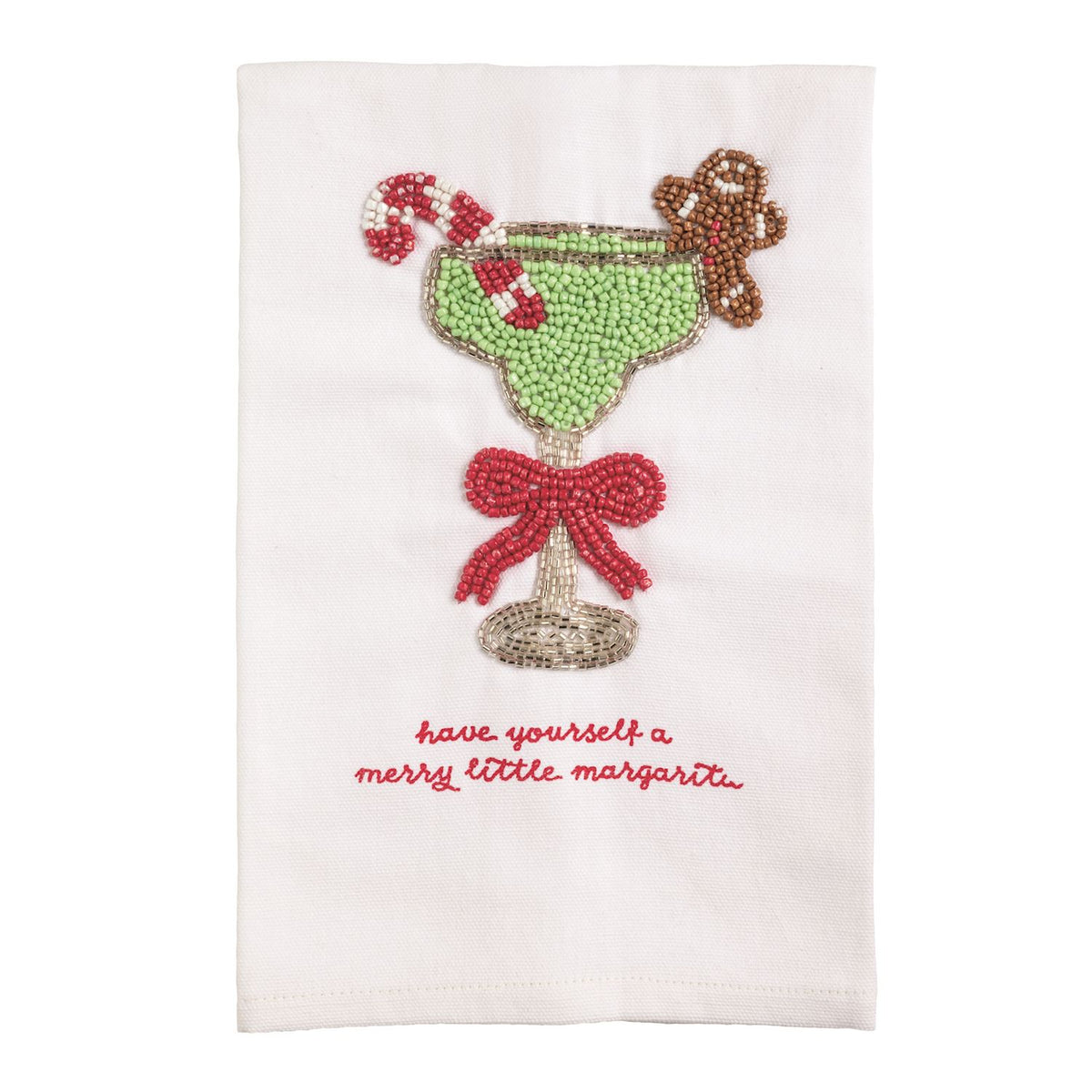 Christmas Beaded Towel