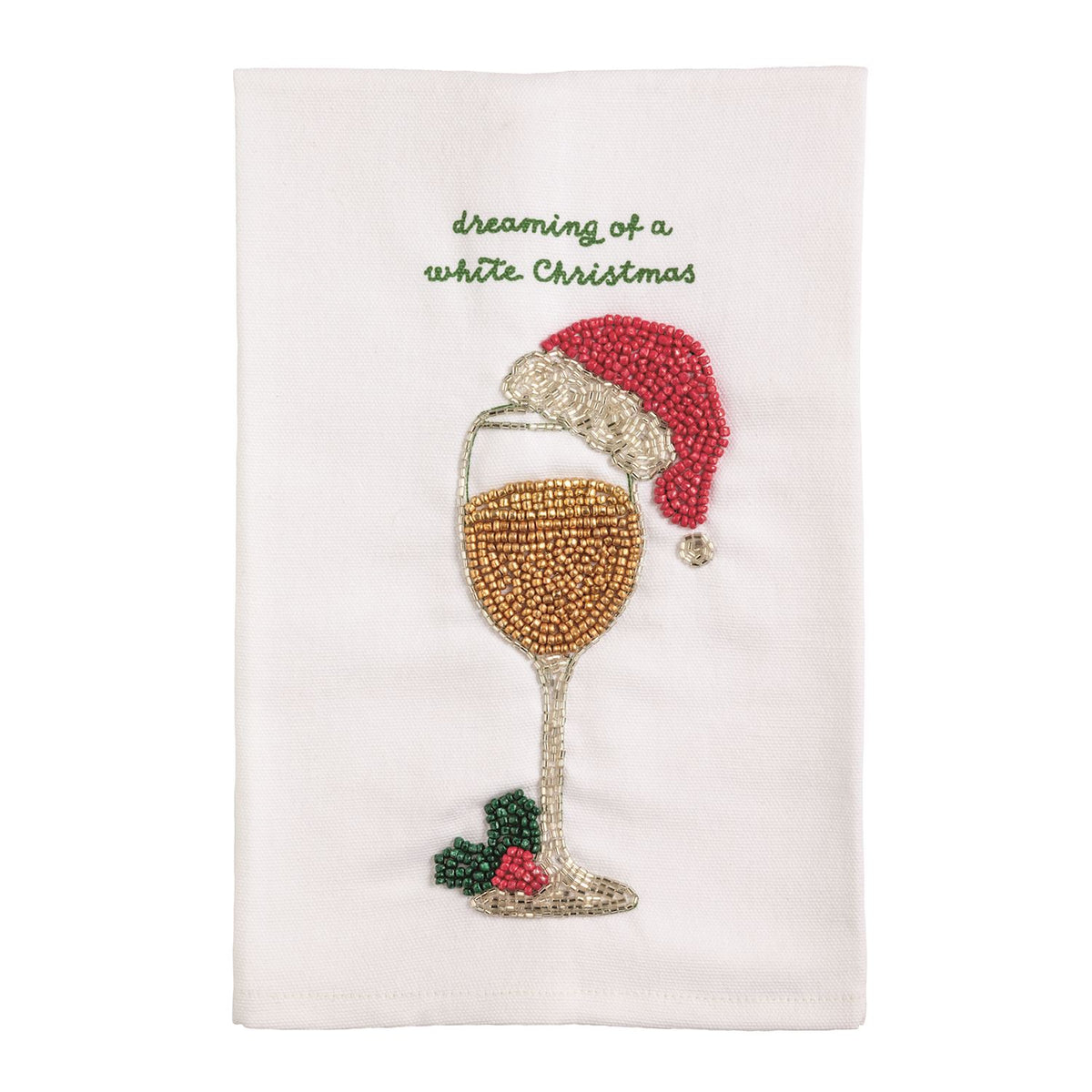 Christmas Beaded Towel