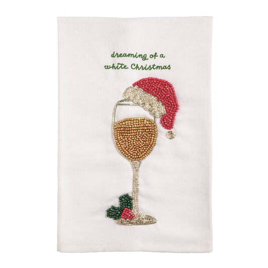 Christmas Beaded Towel
