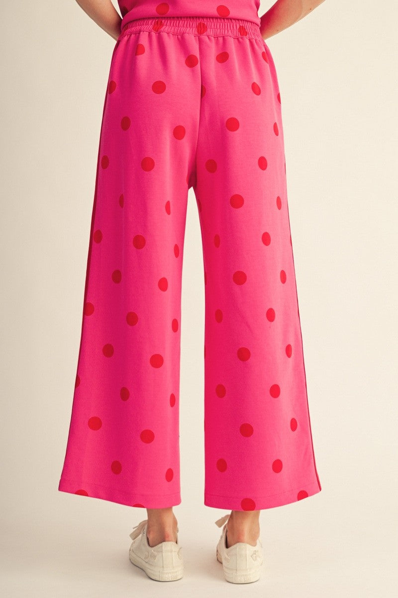Hot Pink Polka Dot Set