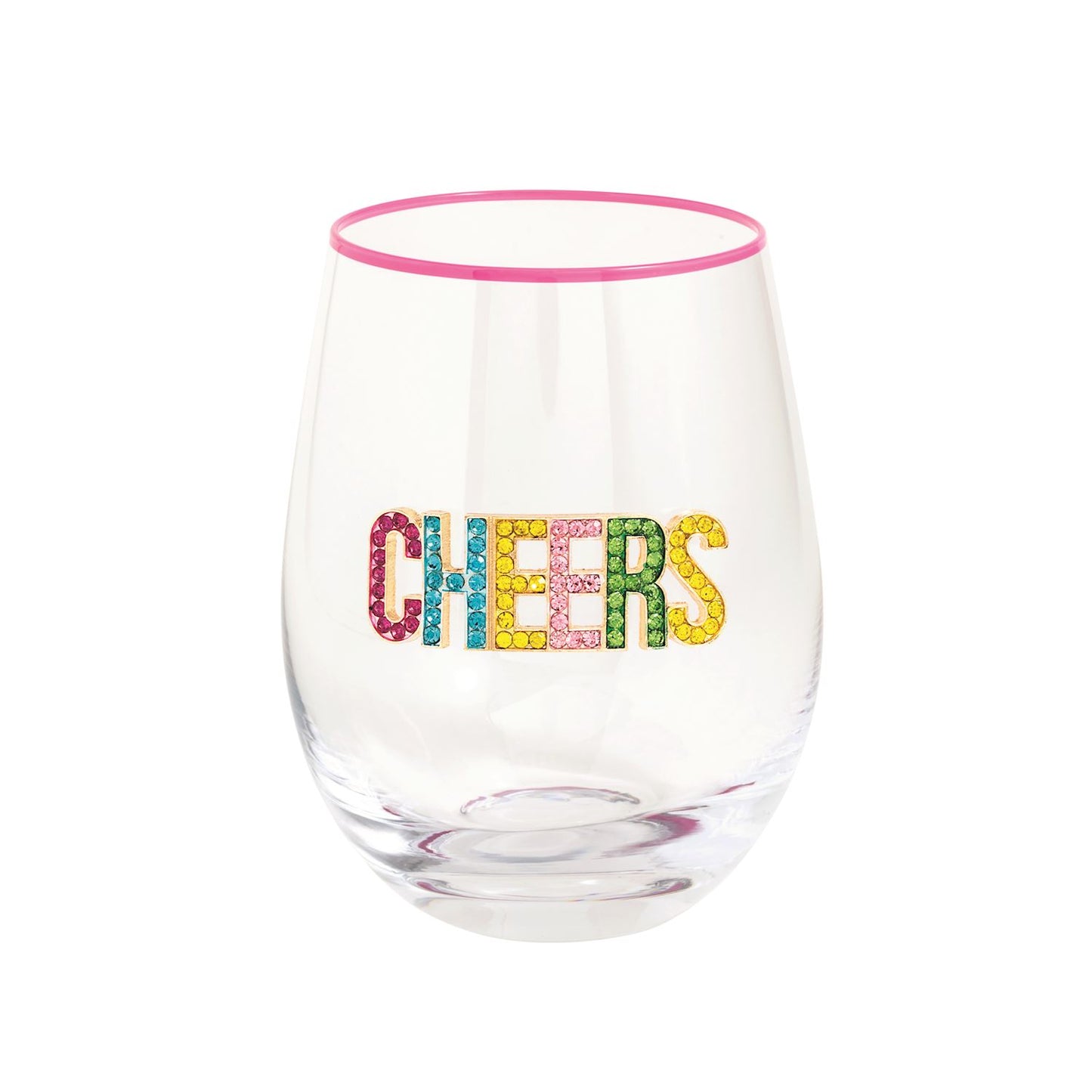 Beaded Birthday Wine Glass
