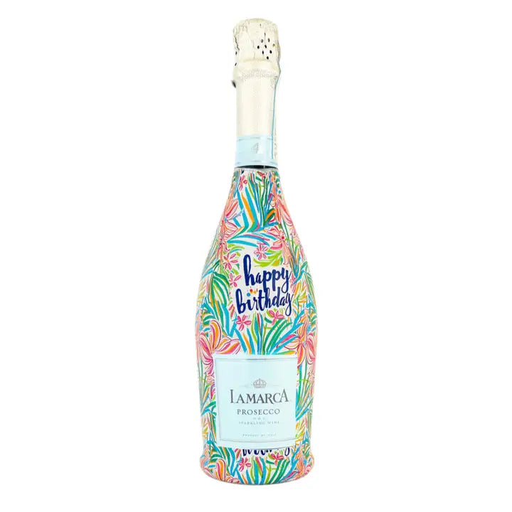 Beau Bottles Happy Birthday Floral - Prosecco Collection - Brazos Avenue Market 
