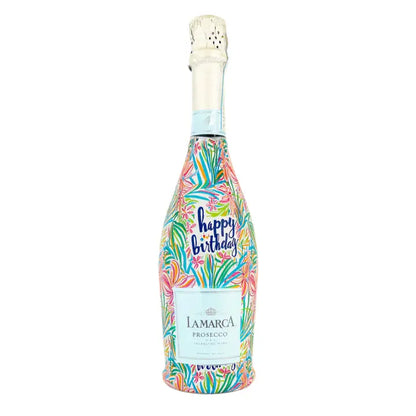 Beau Bottles Happy Birthday Floral - Prosecco Collection - Brazos Avenue Market 