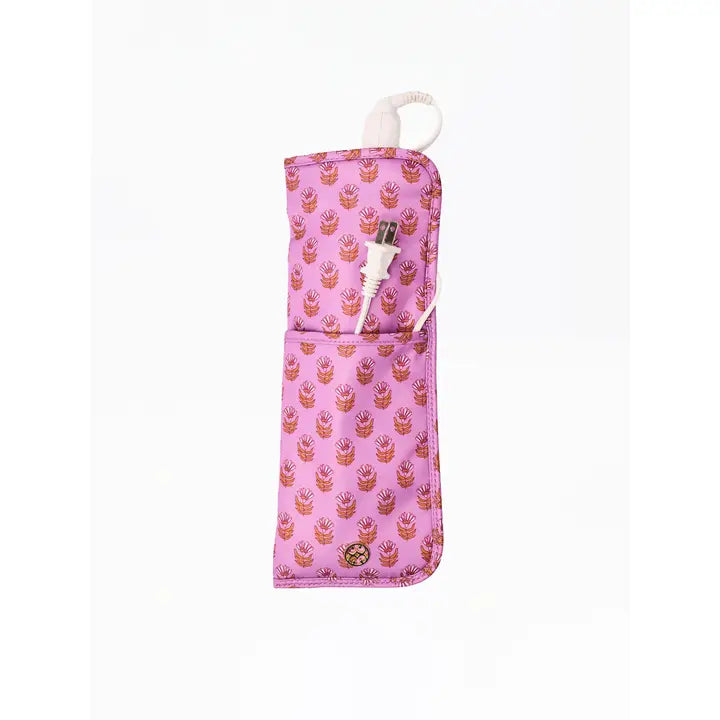 Hot Tools Cover | Pink Floral Block - Brazos Avenue Market 