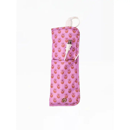 Hot Tools Cover | Pink Floral Block - Brazos Avenue Market 