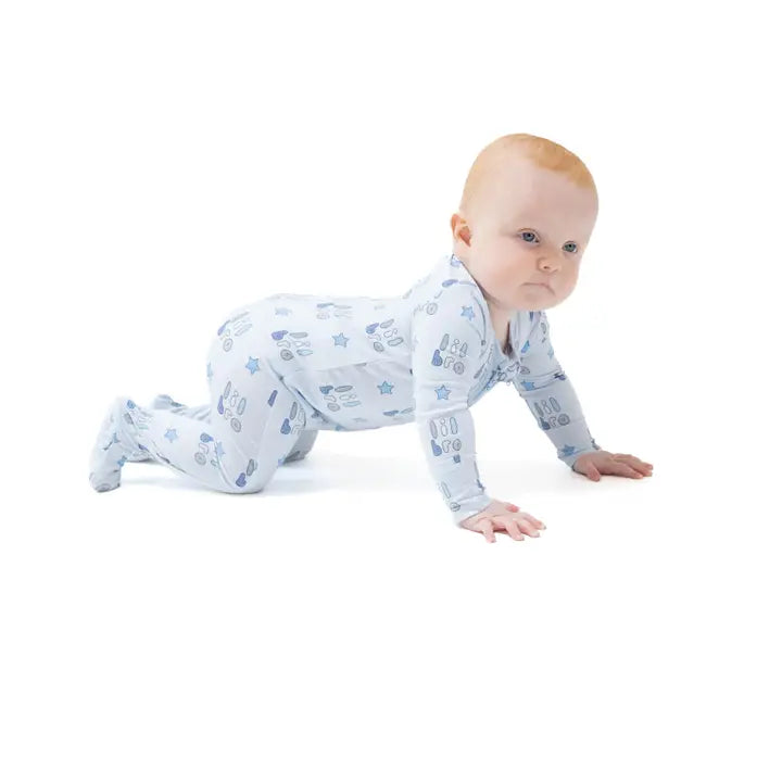 Lil Bro - 2 Way Zipper Footie - Brazos Avenue Market 