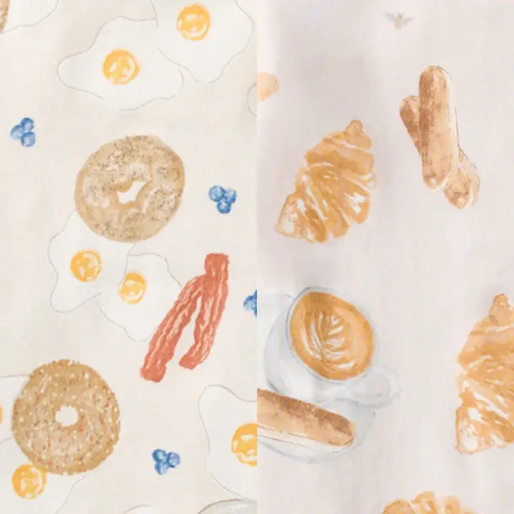 Eggs & Coffee 4 Piece Infant Pj Set