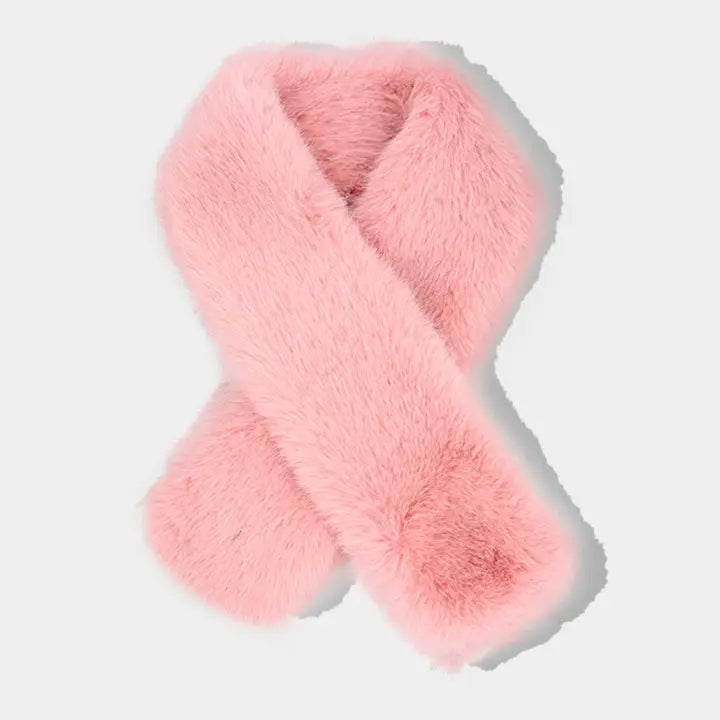 Faux Fur Fluffy Scarf