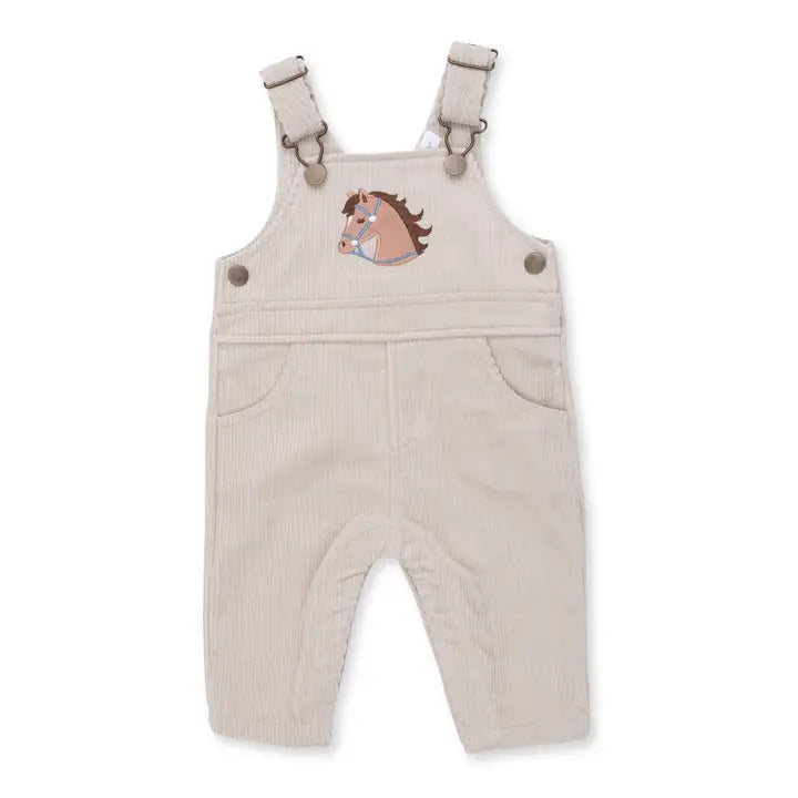 Peyote Corduroy - Uni Old School Overall with Horse Applique