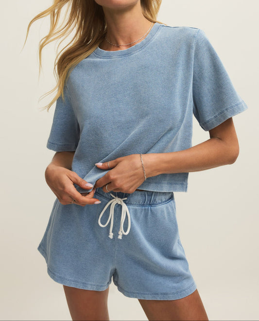 Curran Knit Denim Sweatshirt
