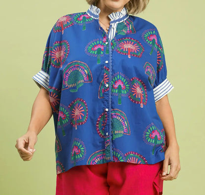 The Pattern Play Top - Brazos Avenue Market 