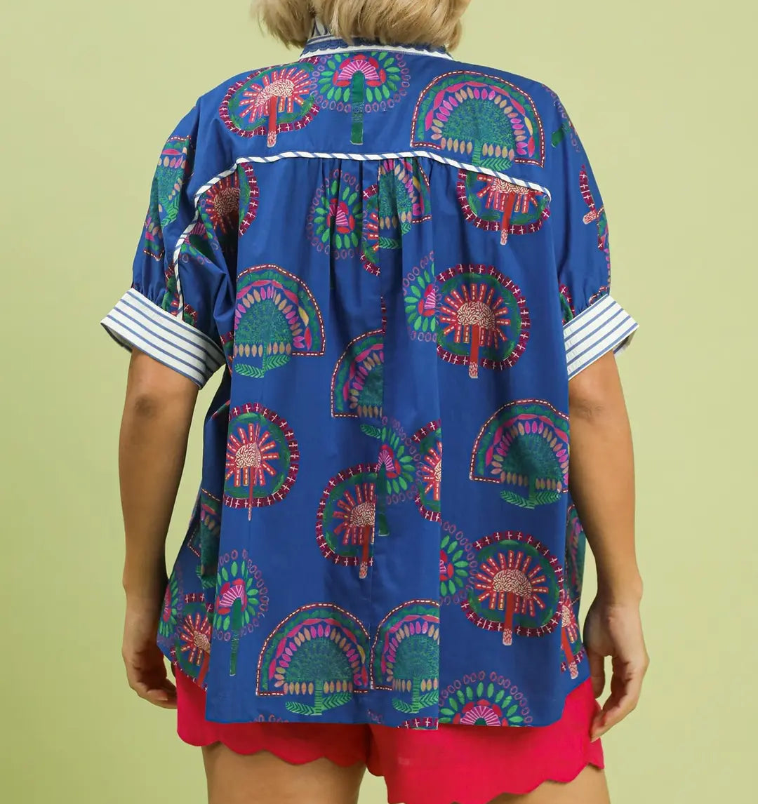 The Pattern Play Top - Brazos Avenue Market 