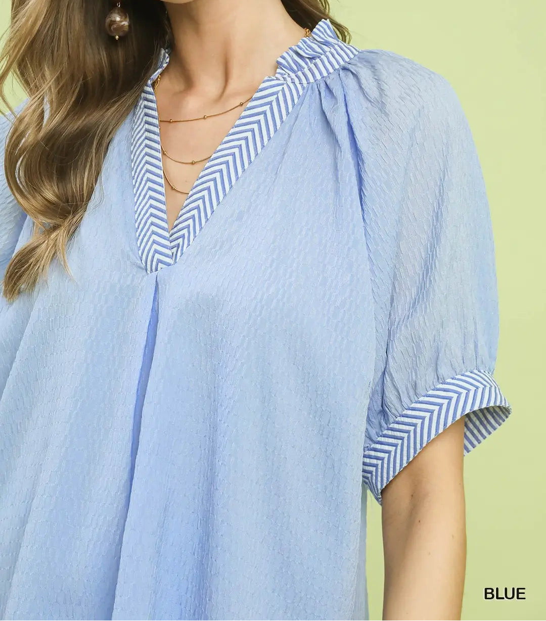The Easy Like Sunday Blue Top - Brazos Avenue Market 