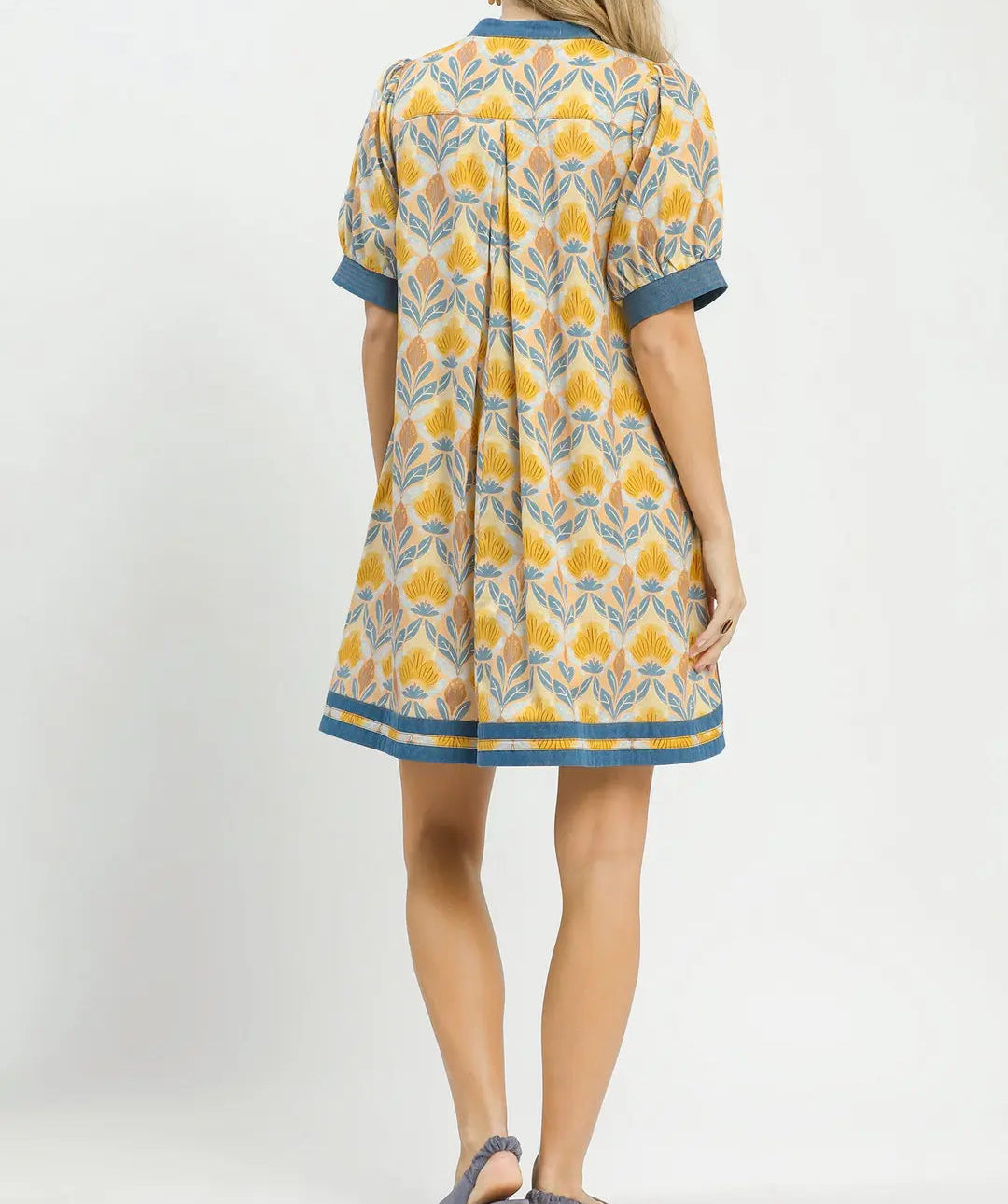 Mix Tile Print Dress - Brazos Avenue Market 