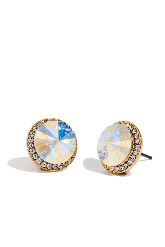 Rivoli Stud Earrings Iridescent