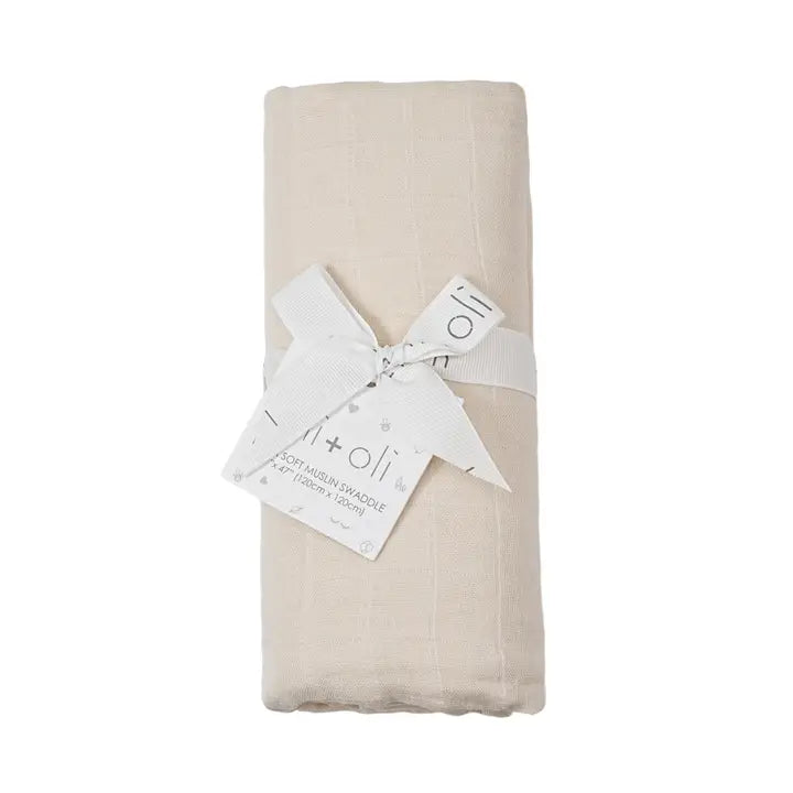 Bamboo Muslin Swaddle Baby Blanket - Brazos Avenue Market 