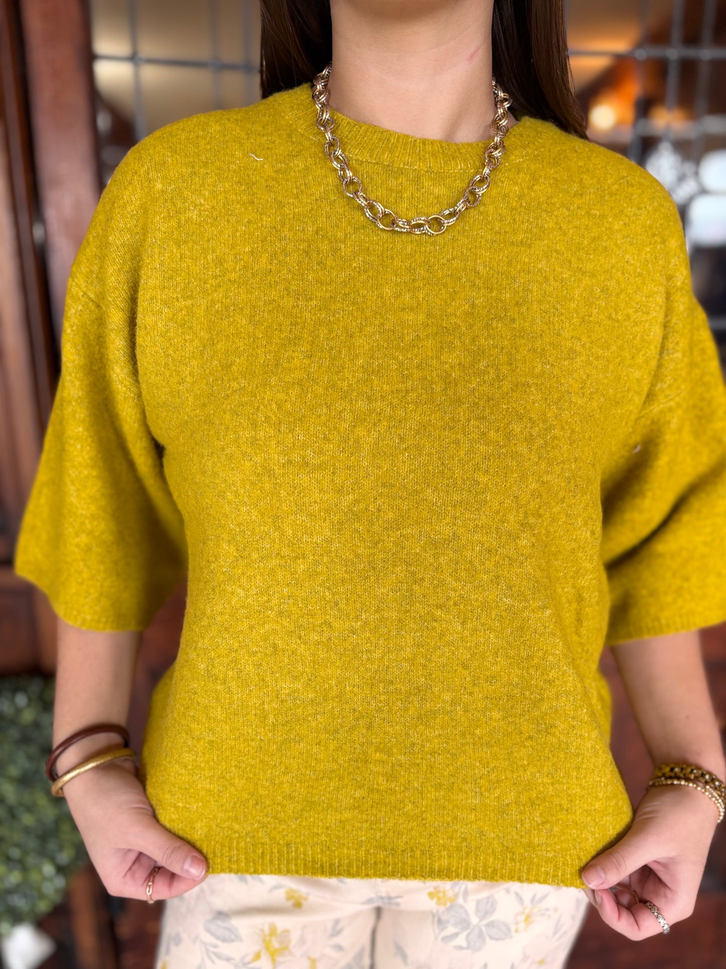 Dijon Short Sleeve Sweater