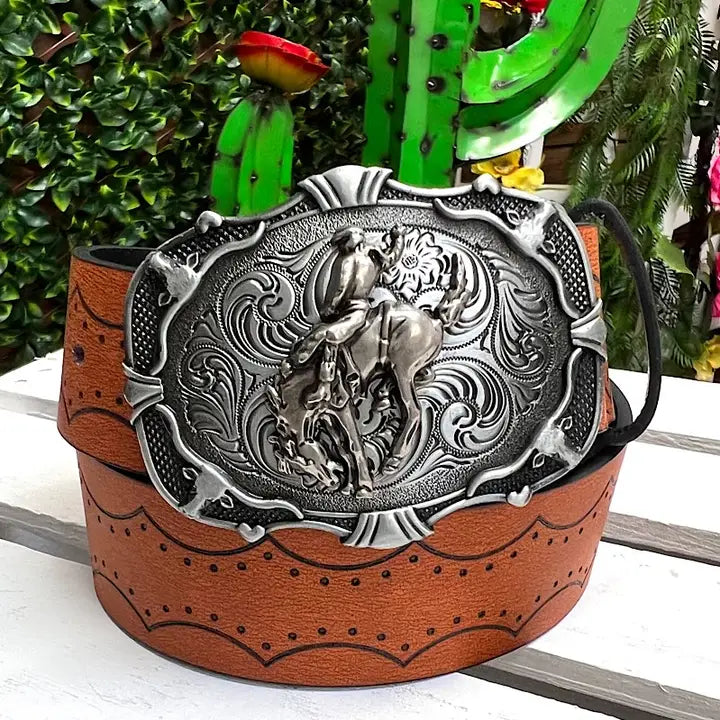 Girl's Belt with Buckle - Brazos Avenue Market 