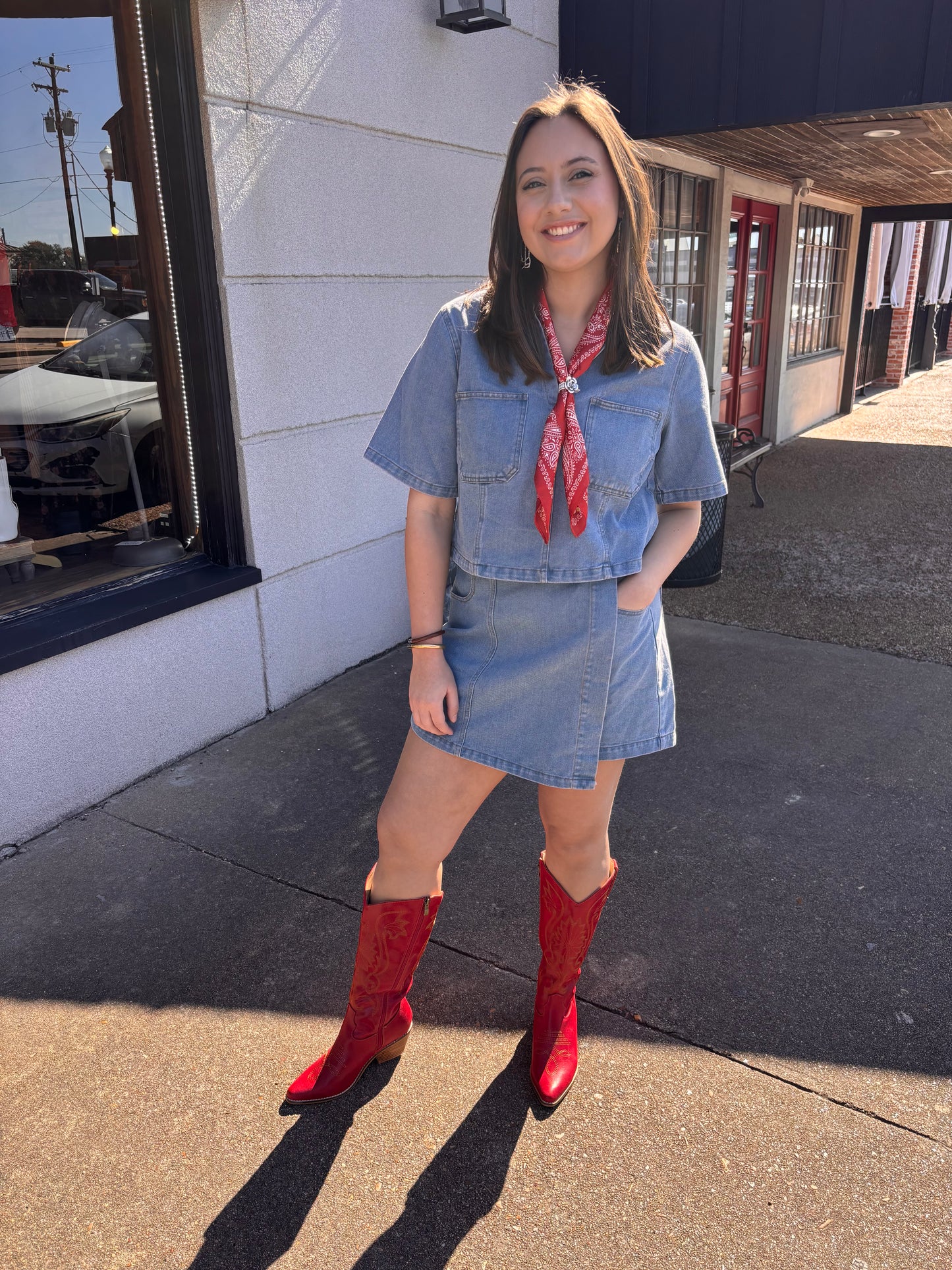 The Weekend Wear Denim Top