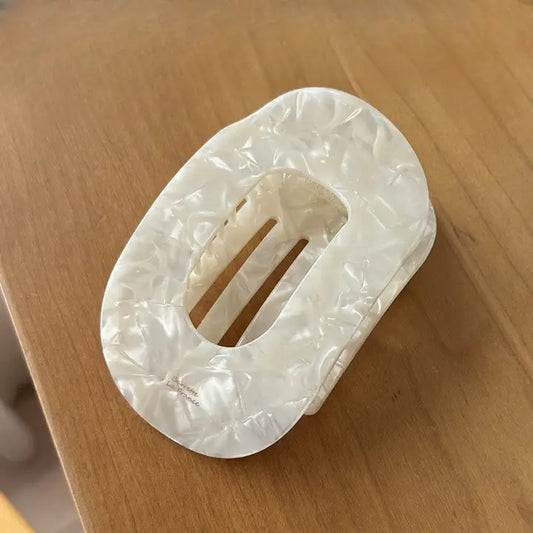 Jumbo Lay Flat Oval Hair Claw Clips