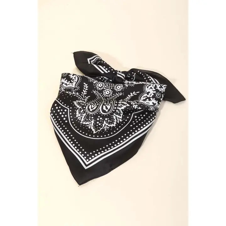 Paisley Design Square Scarf - Brazos Avenue Market 