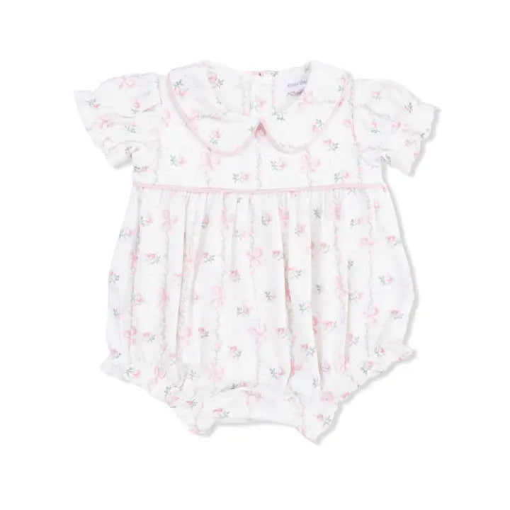 Dainty Buds and Bows - Classic Puff Sleeve Babydoll Bubble - Brazos Avenue Market 