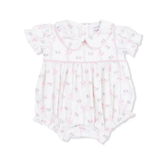 Dainty Buds and Bows - Classic Puff Sleeve Babydoll Bubble - Brazos Avenue Market 