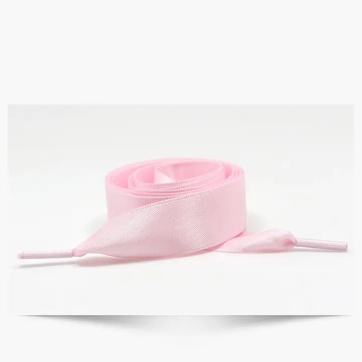 Silk Satin Ribbon Bow Pair Shoe Laces - Brazos Avenue Market 