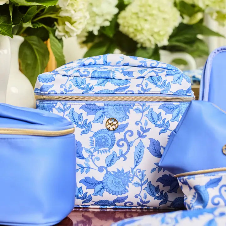 Ultraglam Makeup Bag | Porcelain Vines - Brazos Avenue Market 