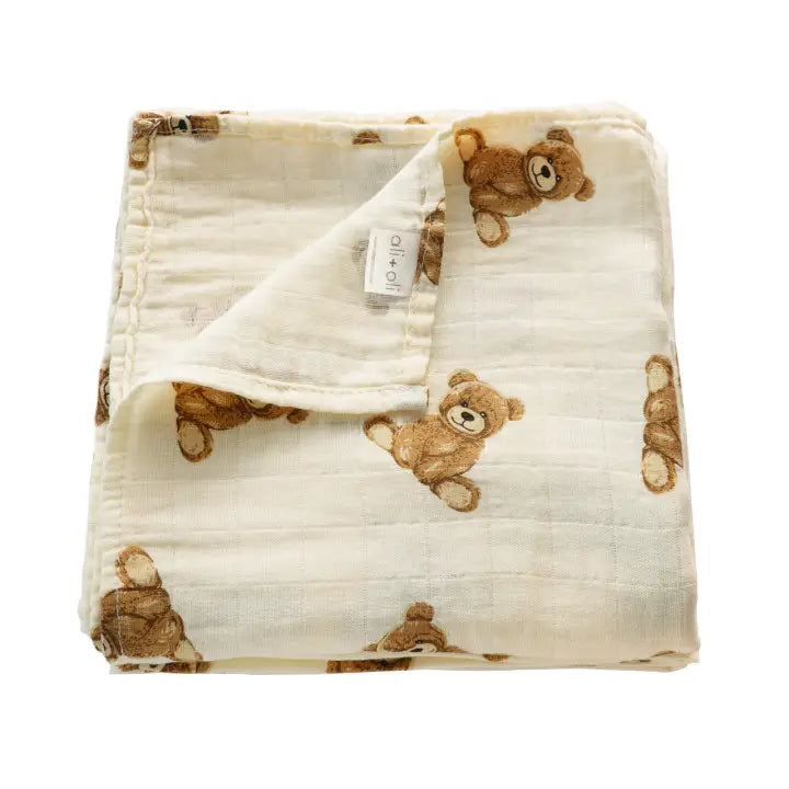 Bamboo Muslin Swaddle Baby Blanket - Brazos Avenue Market 