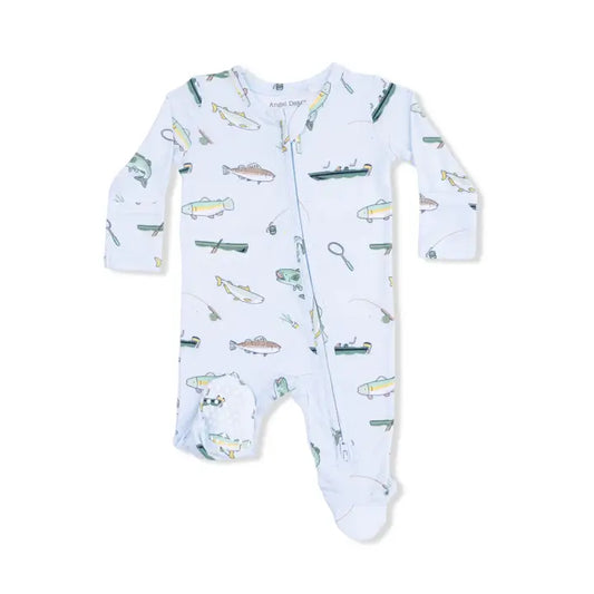 Fishing - 2 Way Zipper Footie - Brazos Avenue Market 