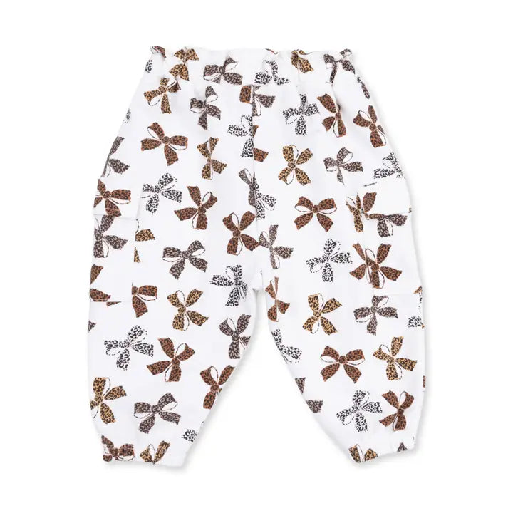 Leopard French Terry - Fashion Cargo Pants