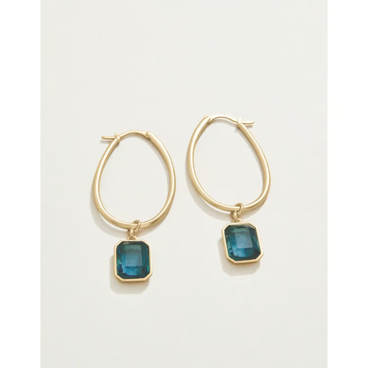 Chateau Hoop Earrings Navy